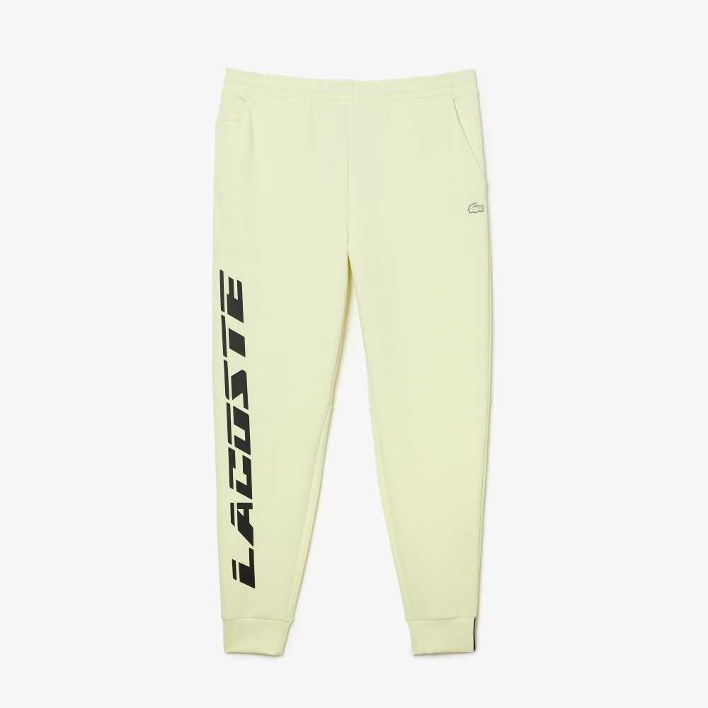 Yellow Lacoste Slim Fit Branded Trackpants | FNIHLB-402