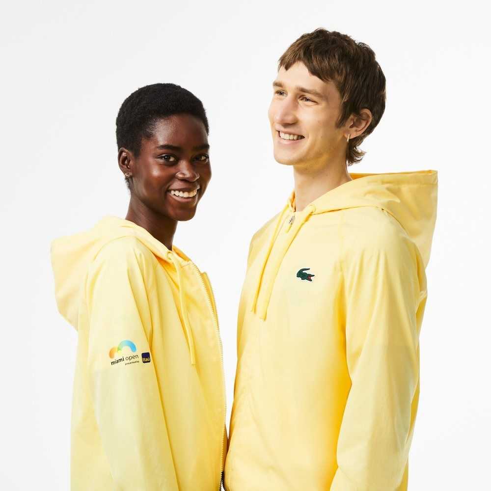 Yellow Lacoste Sport Miami Open Edition Jacket | XTSAYJ-509