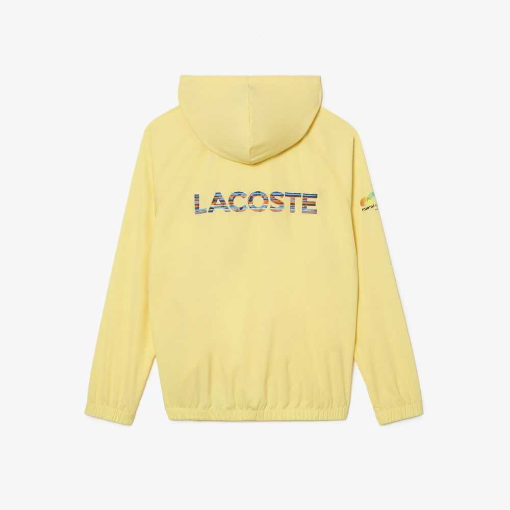 Yellow Lacoste Sport Miami Open Edition Jacket | XTSAYJ-509